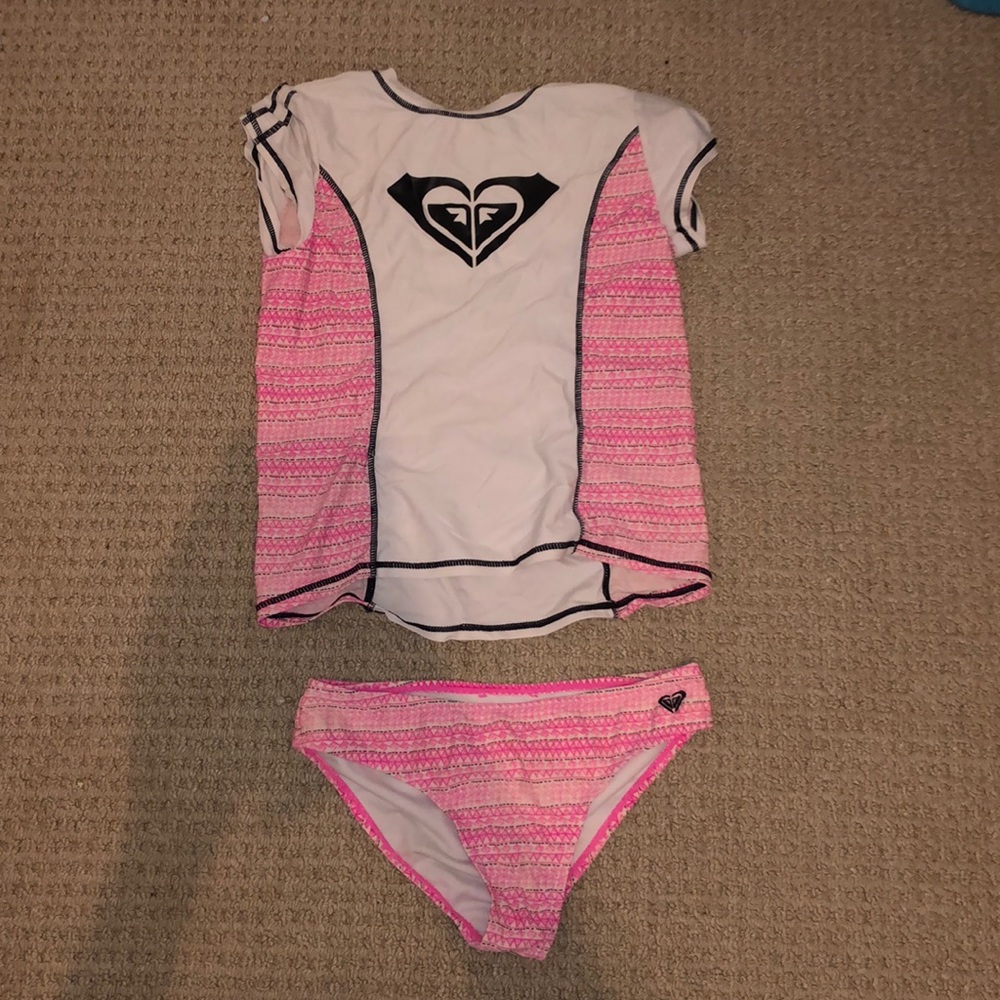 Roxy swim set! (swim shirt and bikini bottoms)